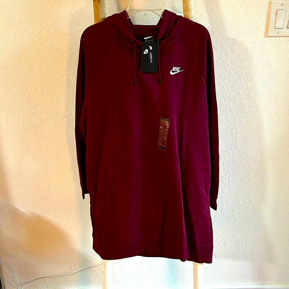 Oversized Nike hoodie dress